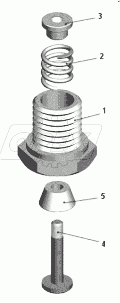  Клапан предохранительный 549A-2907355