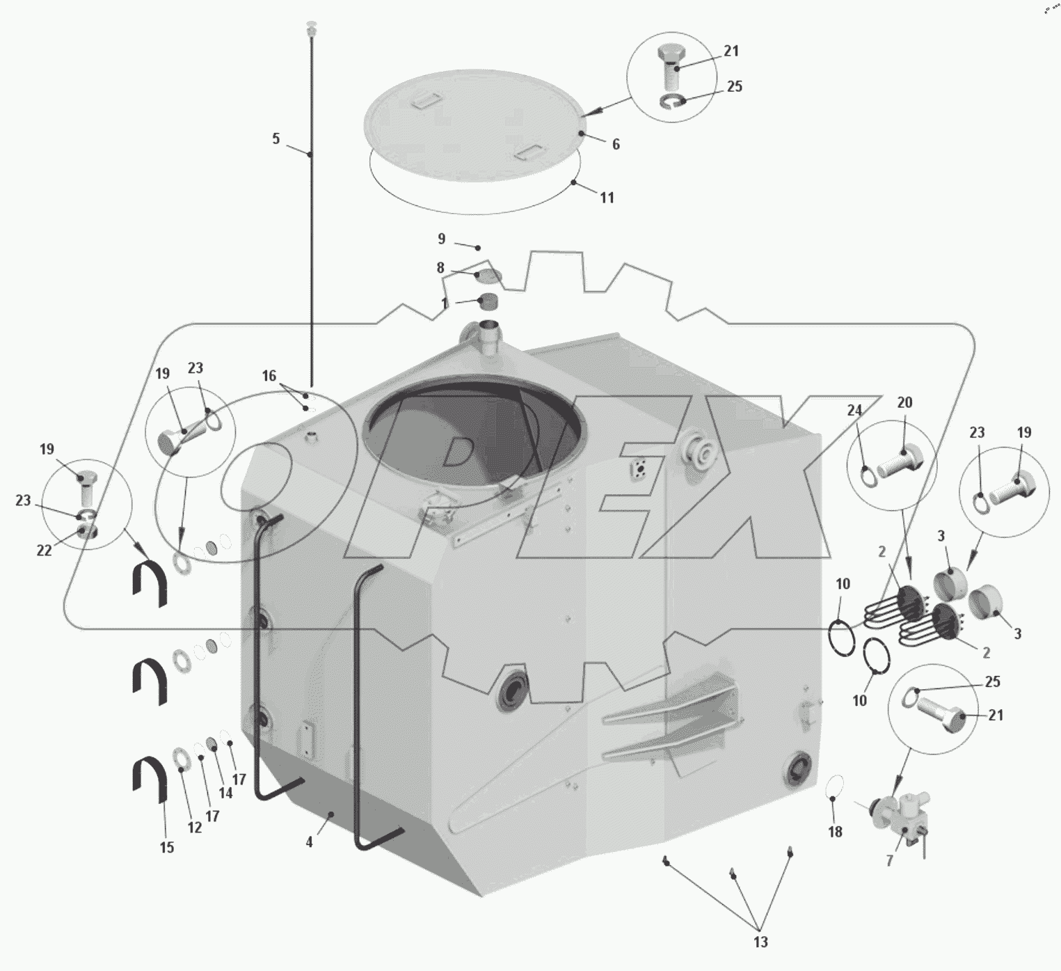  Бак топливный 75604-1101010