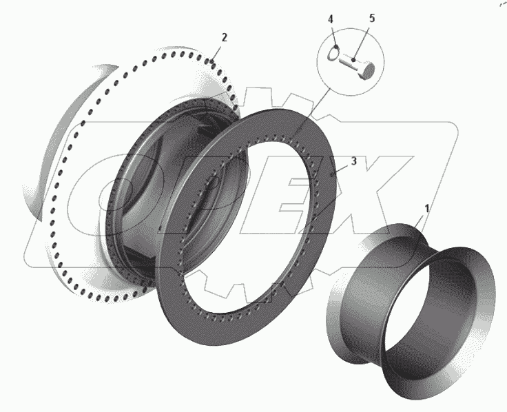  Ступица переднего колеса 75601-3103005