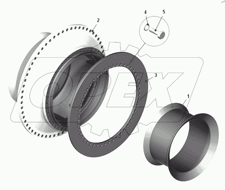  Ступица переднего колеса 75601-3103005