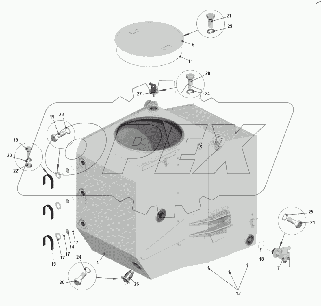  Бак топливный 75602-1101010