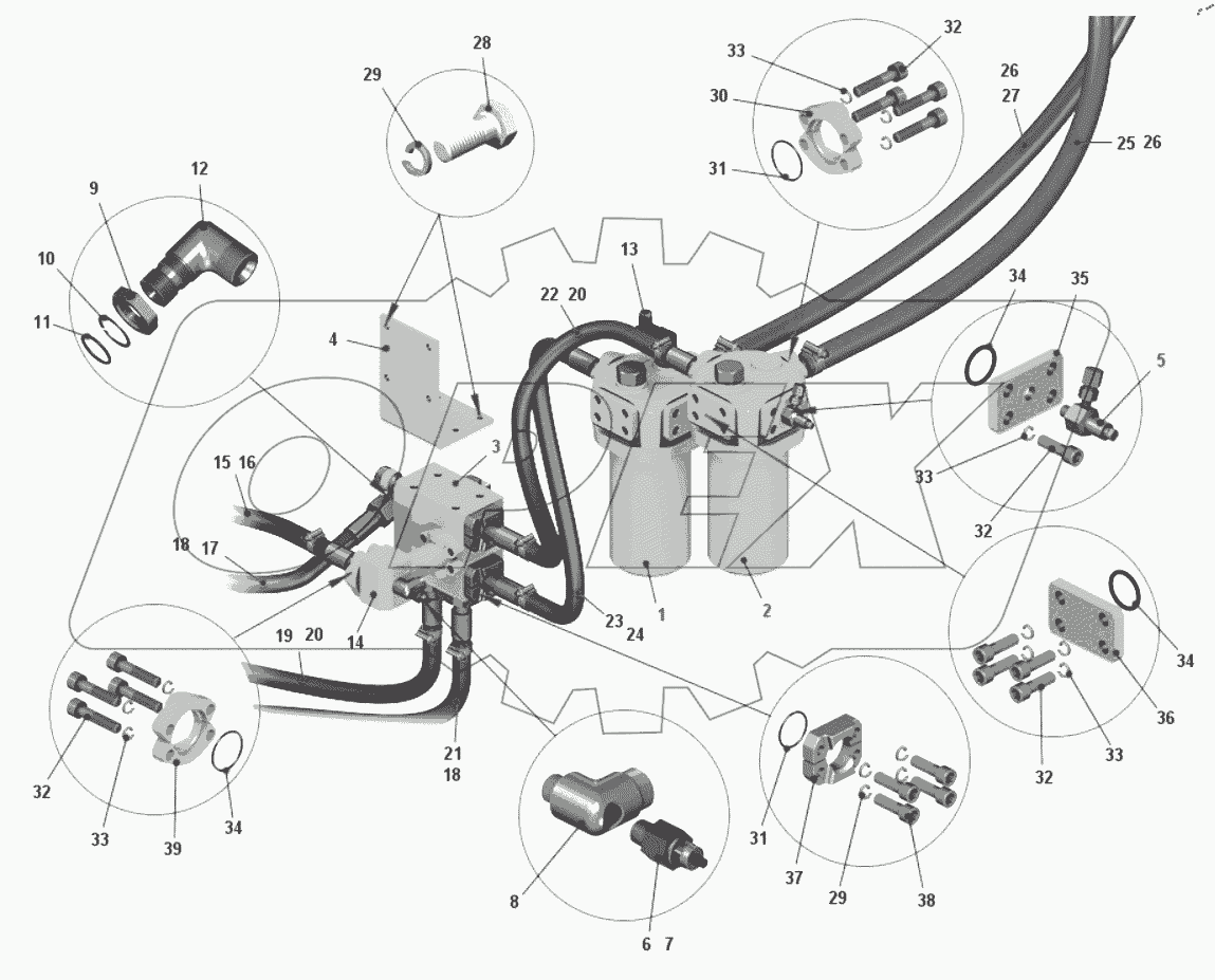  Установка рулевого управления Вид 6