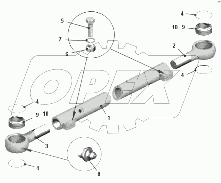  Тяга рулевой трапеции 75600-3003052