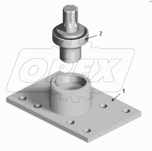  Фланец с подшипником 75474-3401259