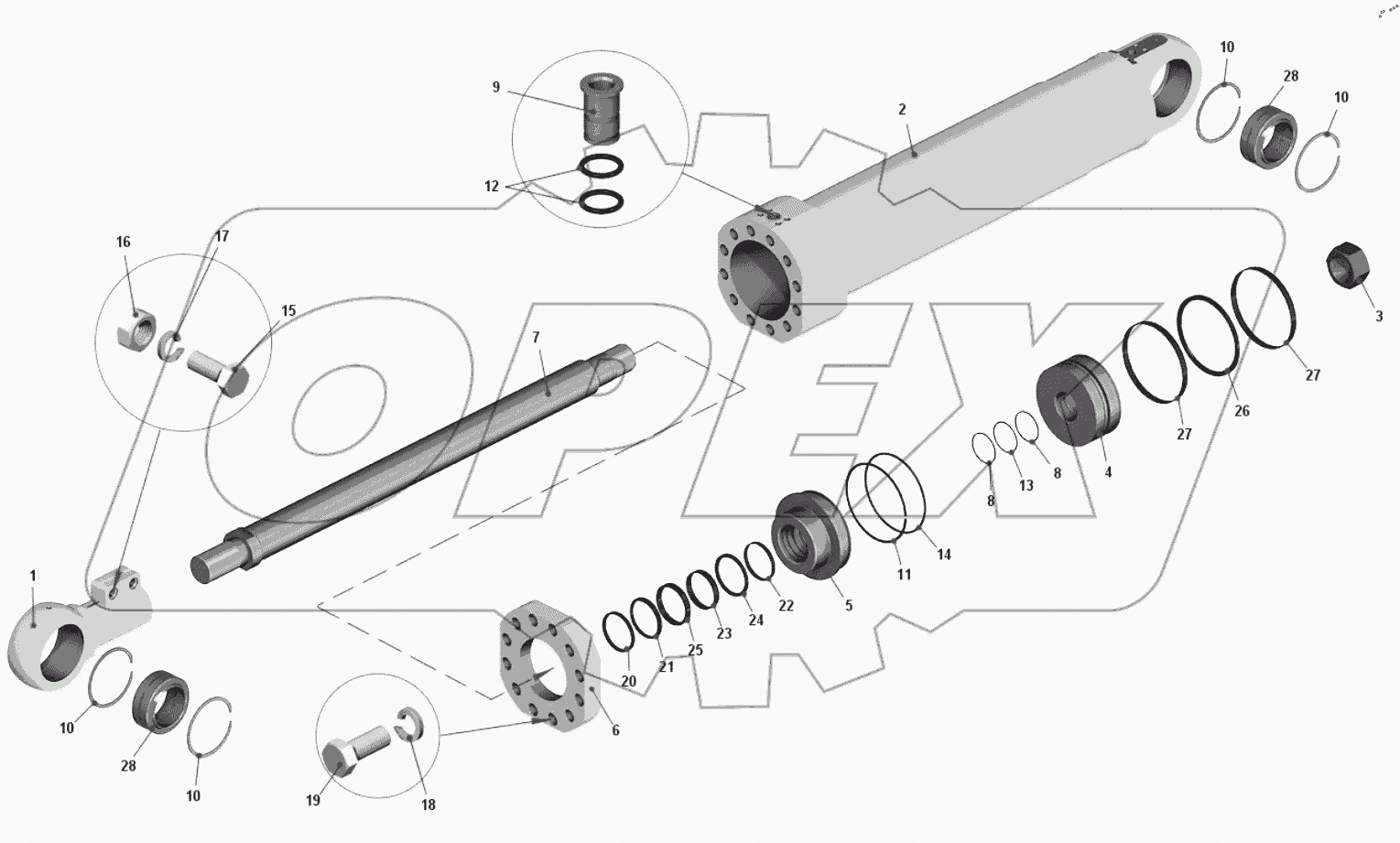  Цилиндр поворота 75600-3429010-01