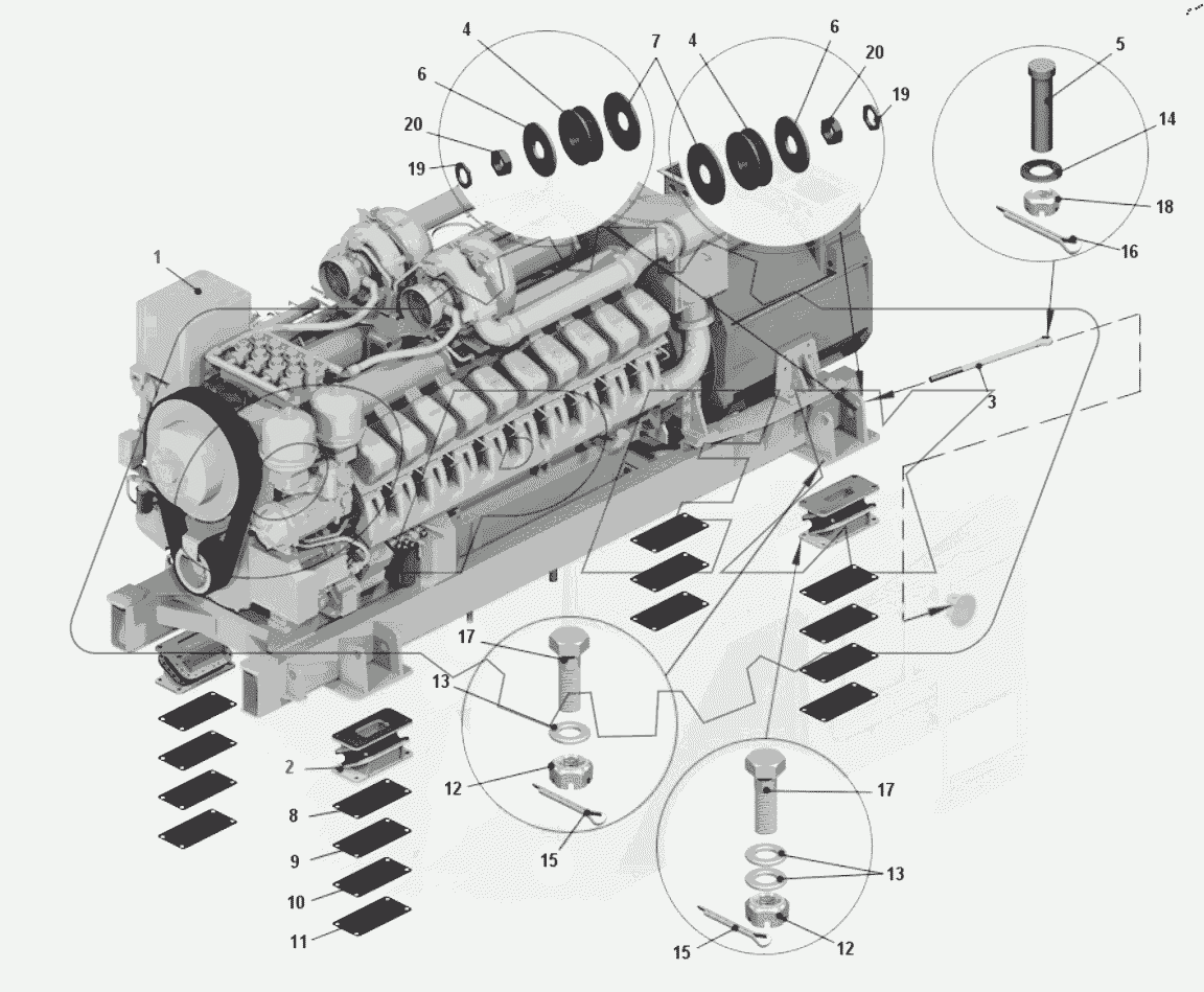  Установка дизель-генератора 75602-1000003-10
