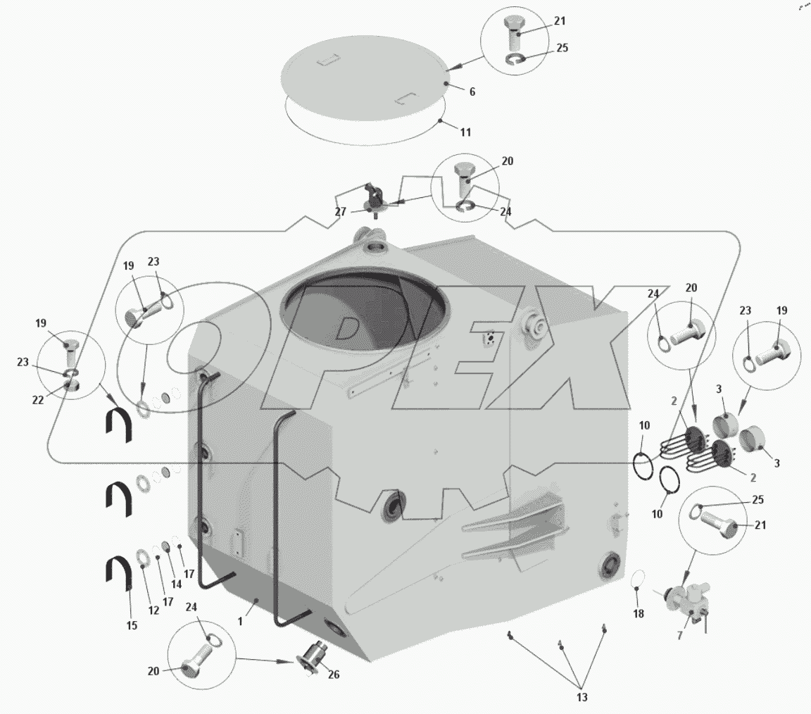  Бак топливный 75603-1101010-10