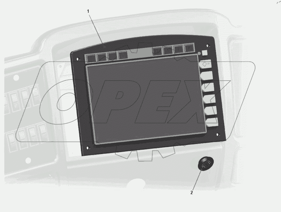  Панель приборов центральная