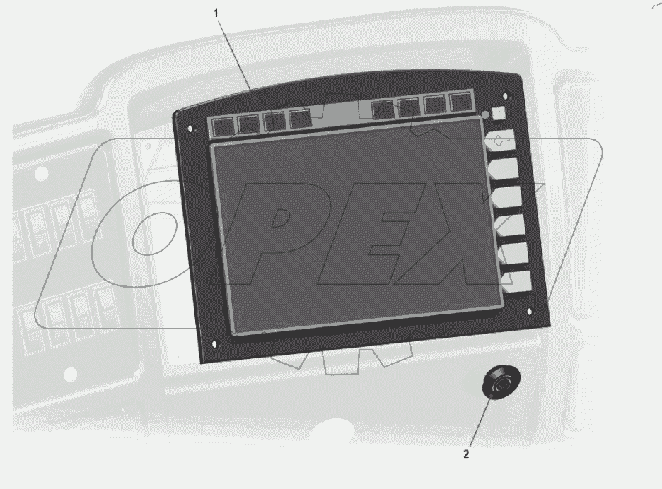  Панель приборов центральная