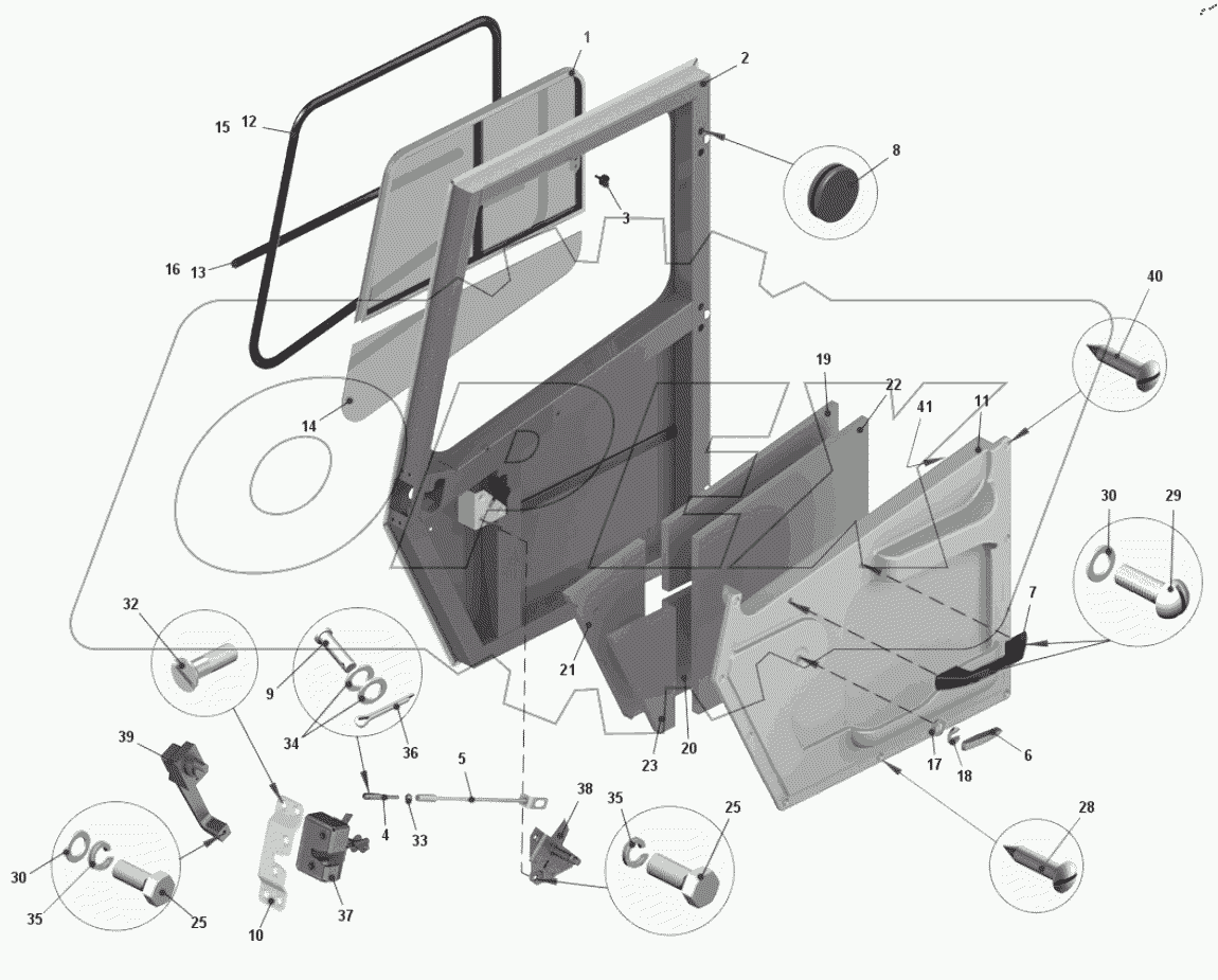  Дверь 7555B-6100010-30