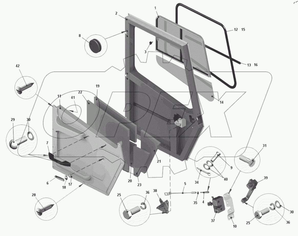  Дверь 7555B-6100011-30