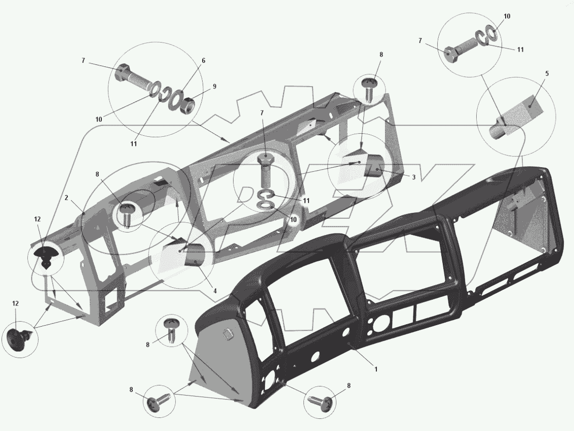 Панель приборов 75306-5325440