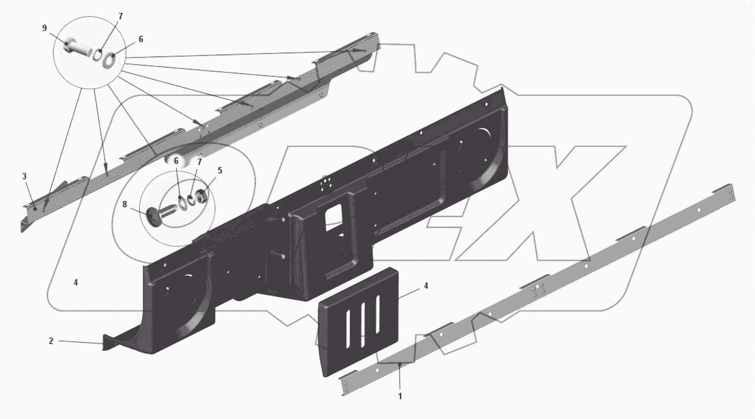  Панель приборов верхняя 7555B-5325250-40