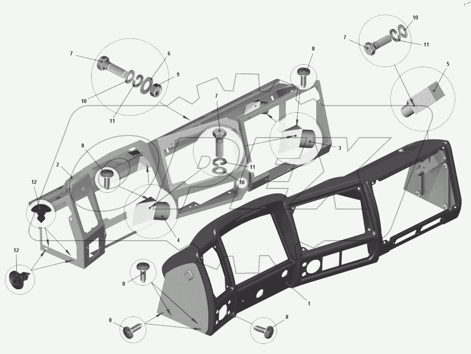  Панель приборов 75306-5325440