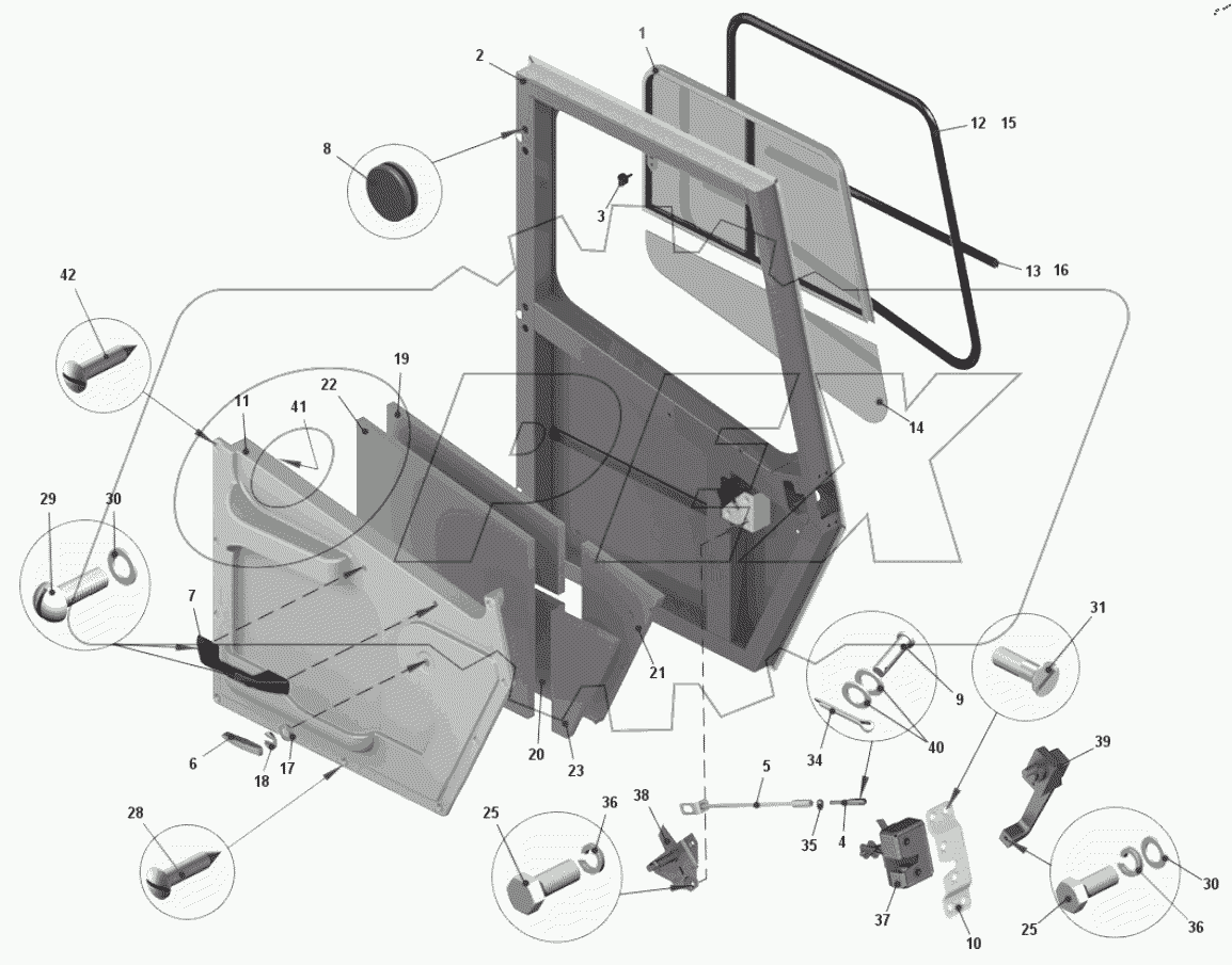  Дверь 7555B-6100011-31
