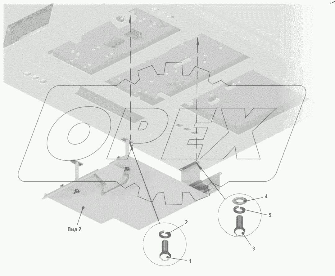  Установка кожуха пола 75306-5107003 Вид 1
