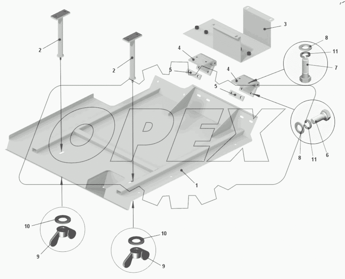 Установка кожуха пола 75306-5107003 Вид 2
