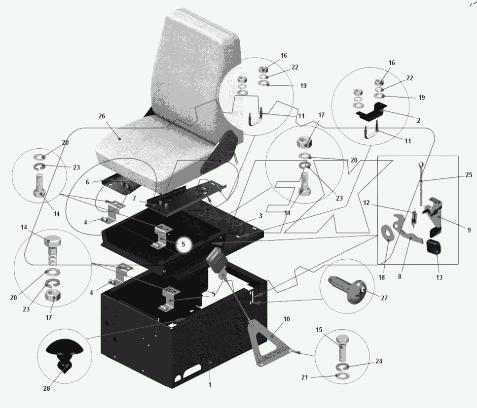  Сидение пассажира