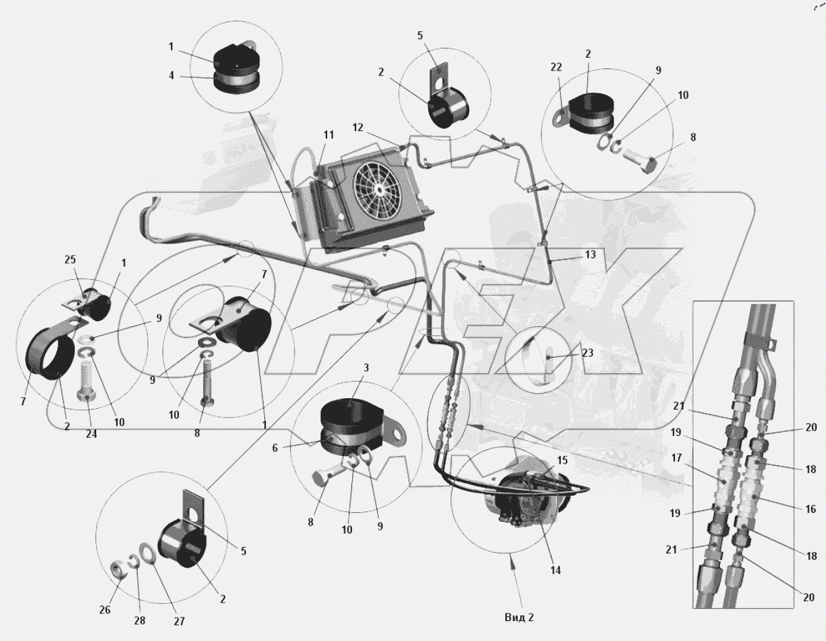  Установка трубопроводов кондиционера