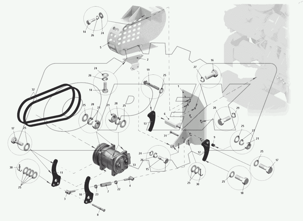  Установка компрессора кондиционера