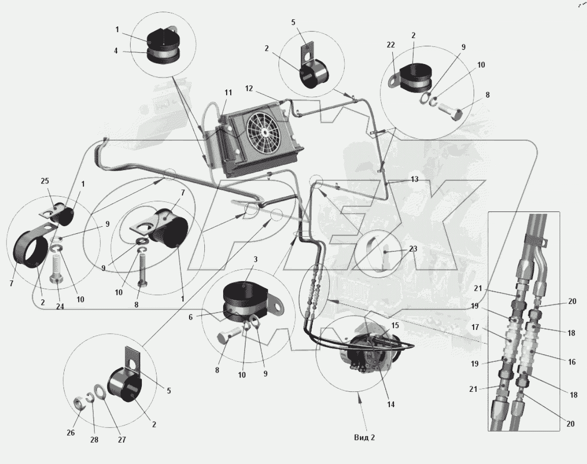  Установка трубопроводов кондиционера