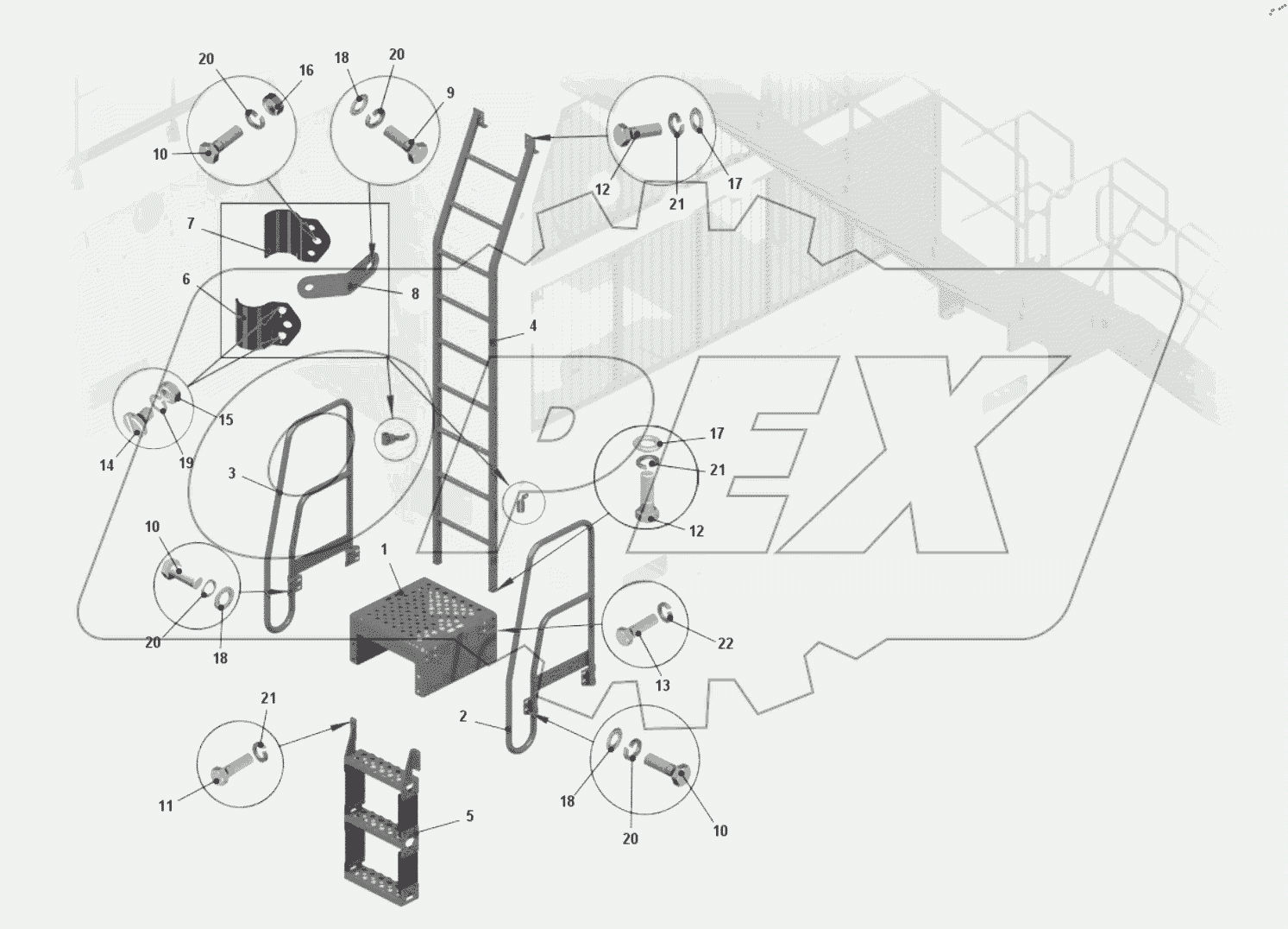  Установка лестниц и подножек