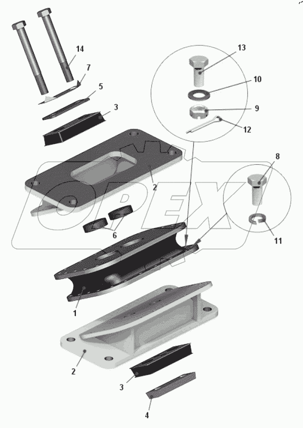  Амортизатор с фланцем 75600-1001179