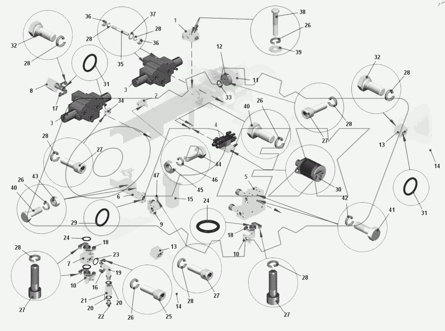  Установка гидрораспределителей