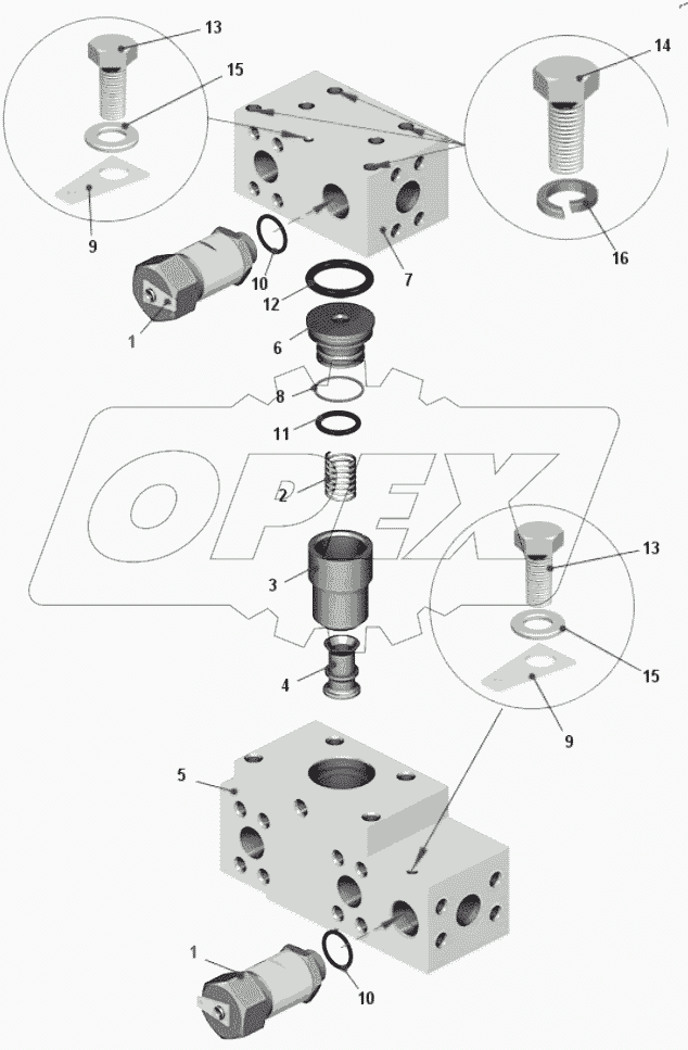  Клапан управления опрокидывающим механизмом 75600-8607230-10