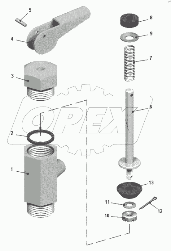  Краник сливной 549A-1305010