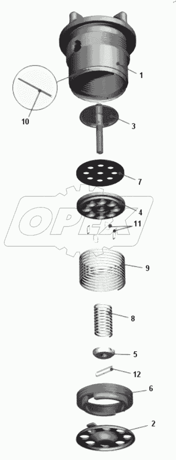  Клапан редукционный 543-1304010-01