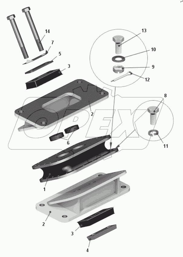  Амортизатор с фланцем 75600-1001179