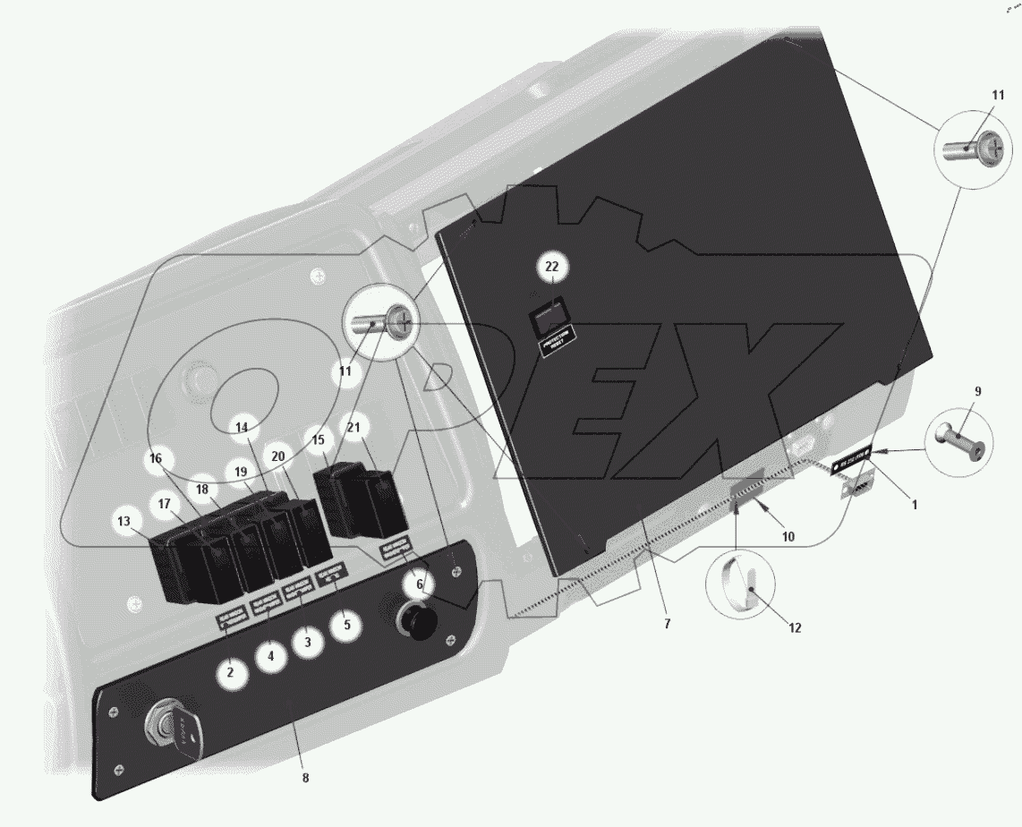  Монтаж панели