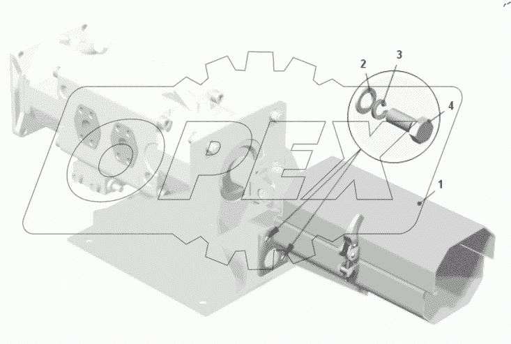  Установка ограждения карданного вала 7530C-2235002