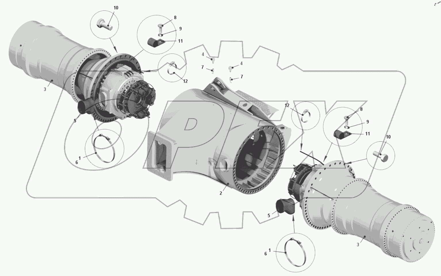  Мост задний 75602-2400010