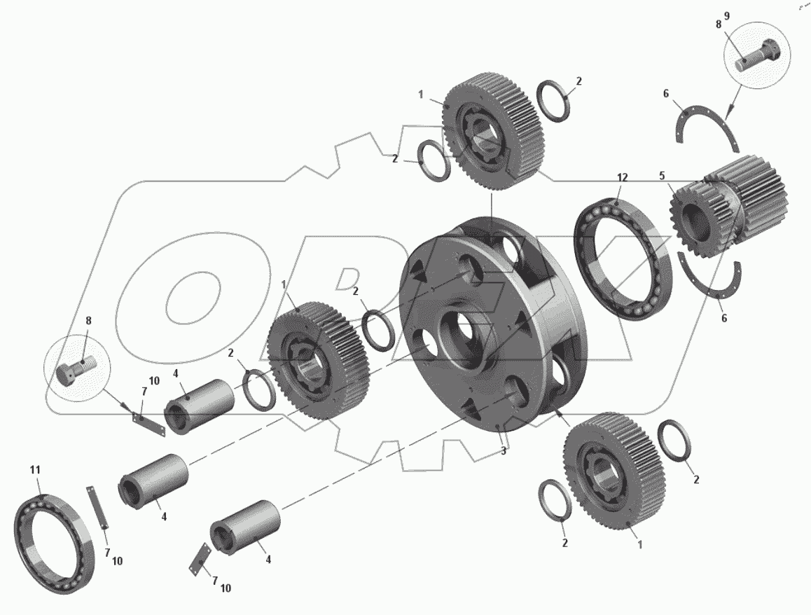  Водило с сателлитами 75600-2405024-10