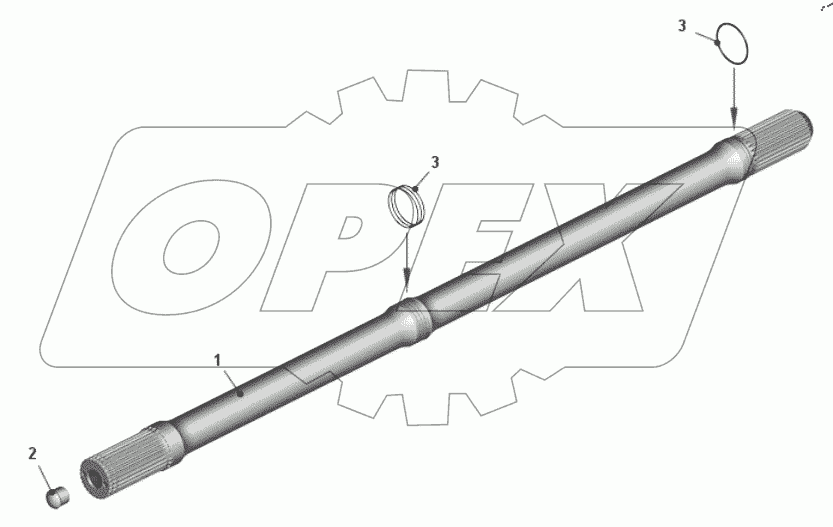  Вал торсионный 75603-2405524-01