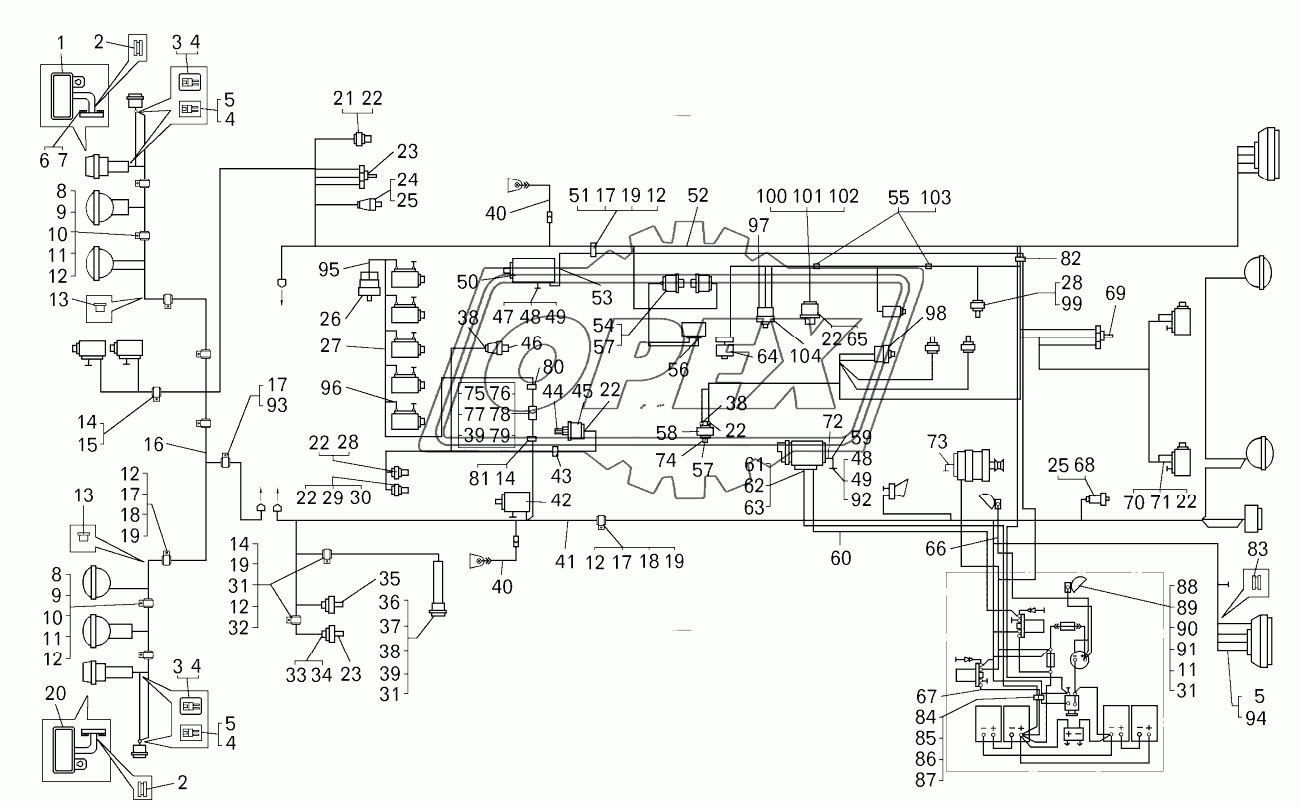 Монтаж электроборудования на шасси БелАЗ 78221