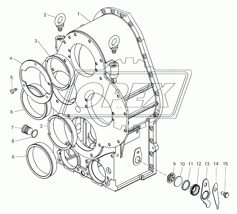 Картер коробки передач
