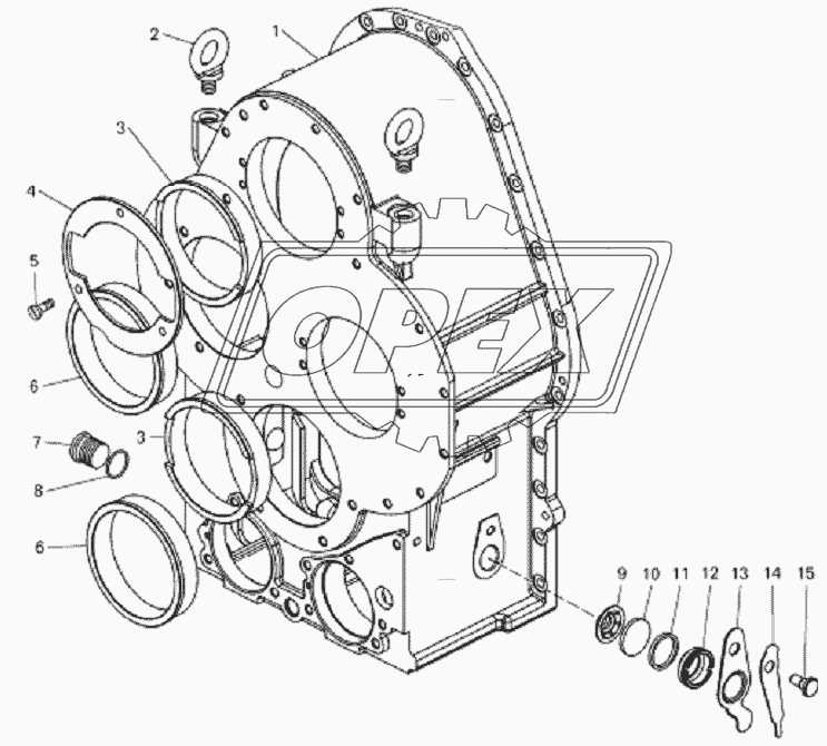 Картер коробки передач