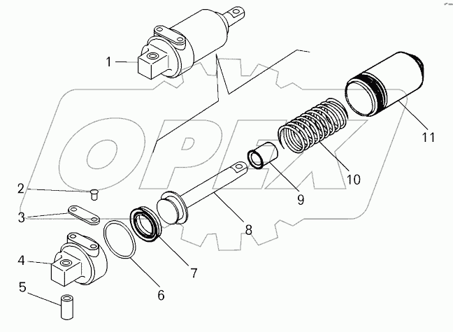  Цилиндр пневматический (100-3570110);Pneumatic cylinder
