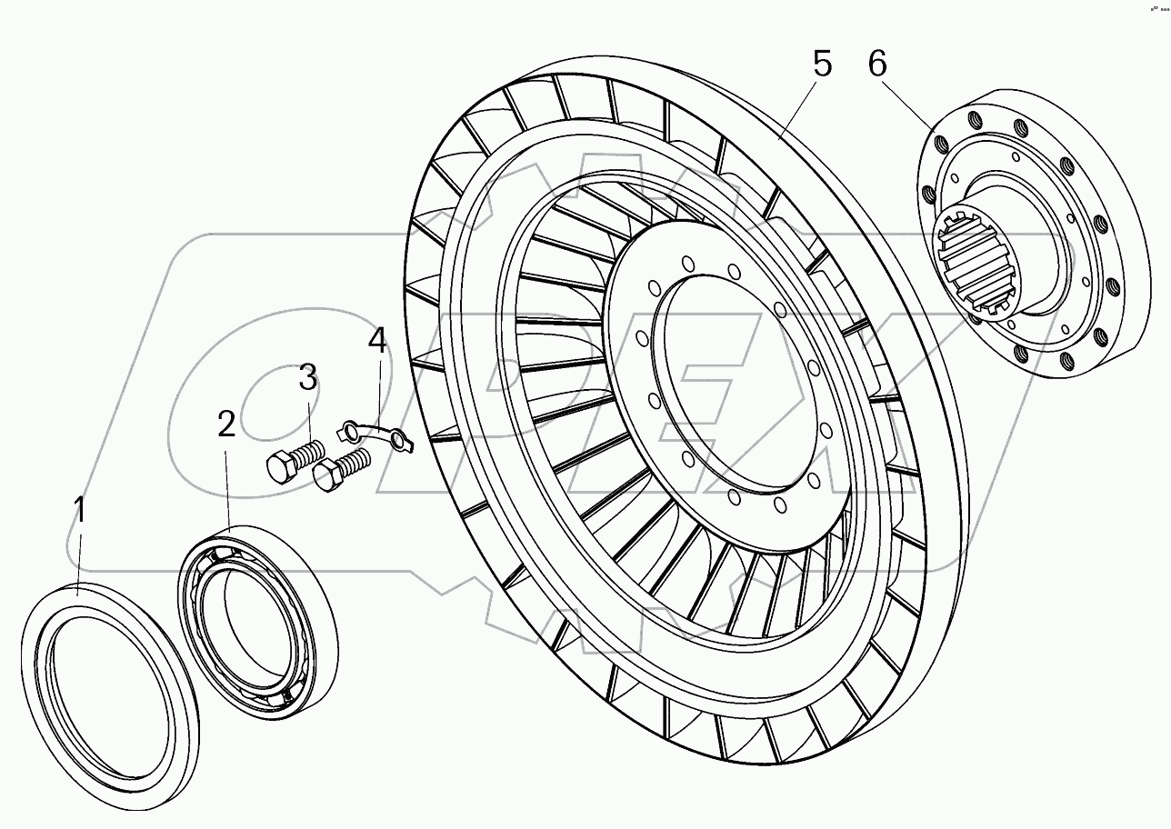  Колесо турбины (7822-1709080);Wheel of turbine