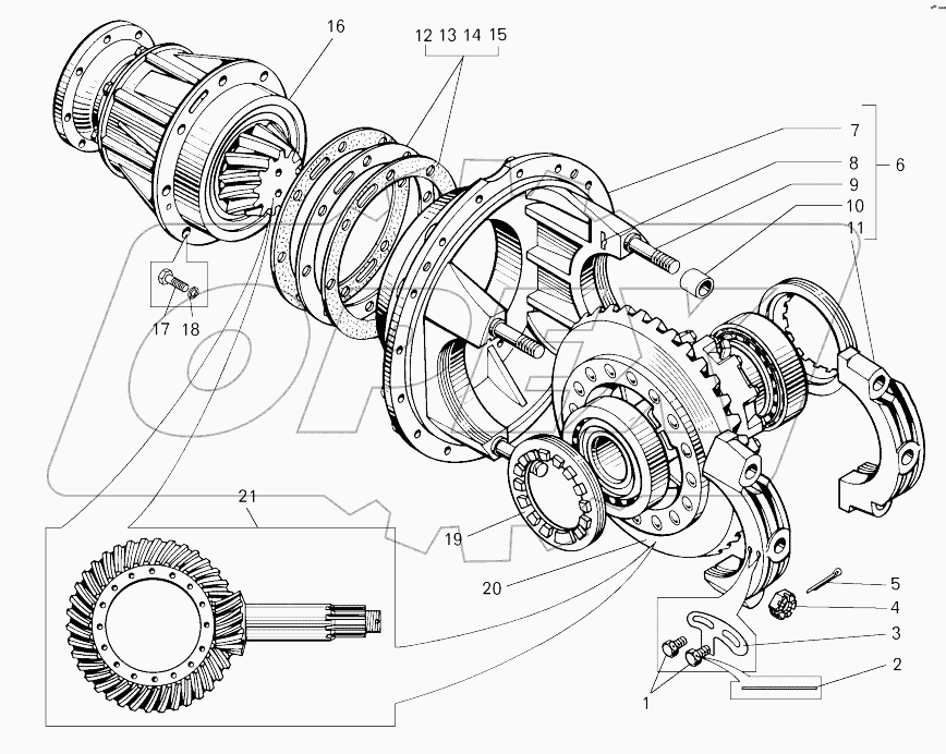  Главная передача (7822-2302010);Main gear