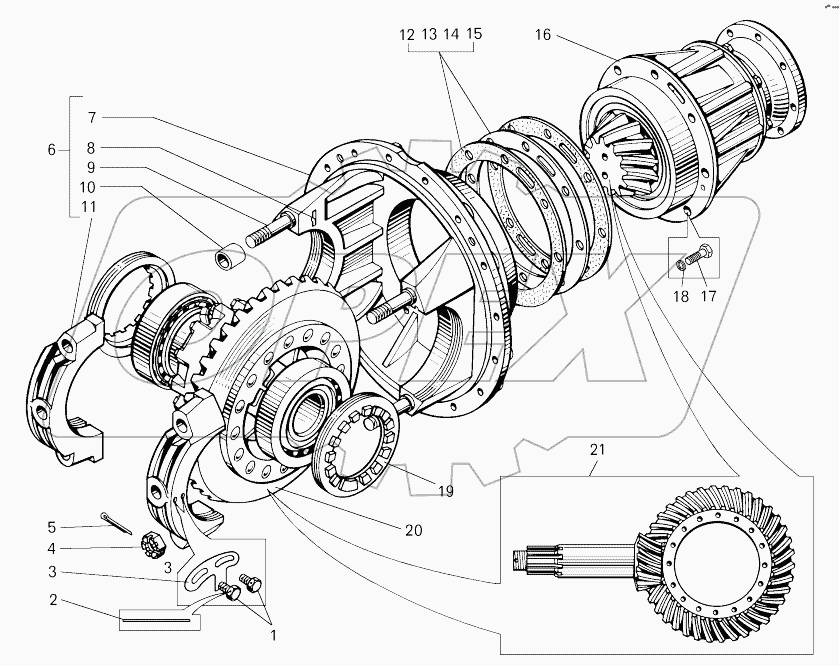  Главная передача (7822-2402010);Main gear