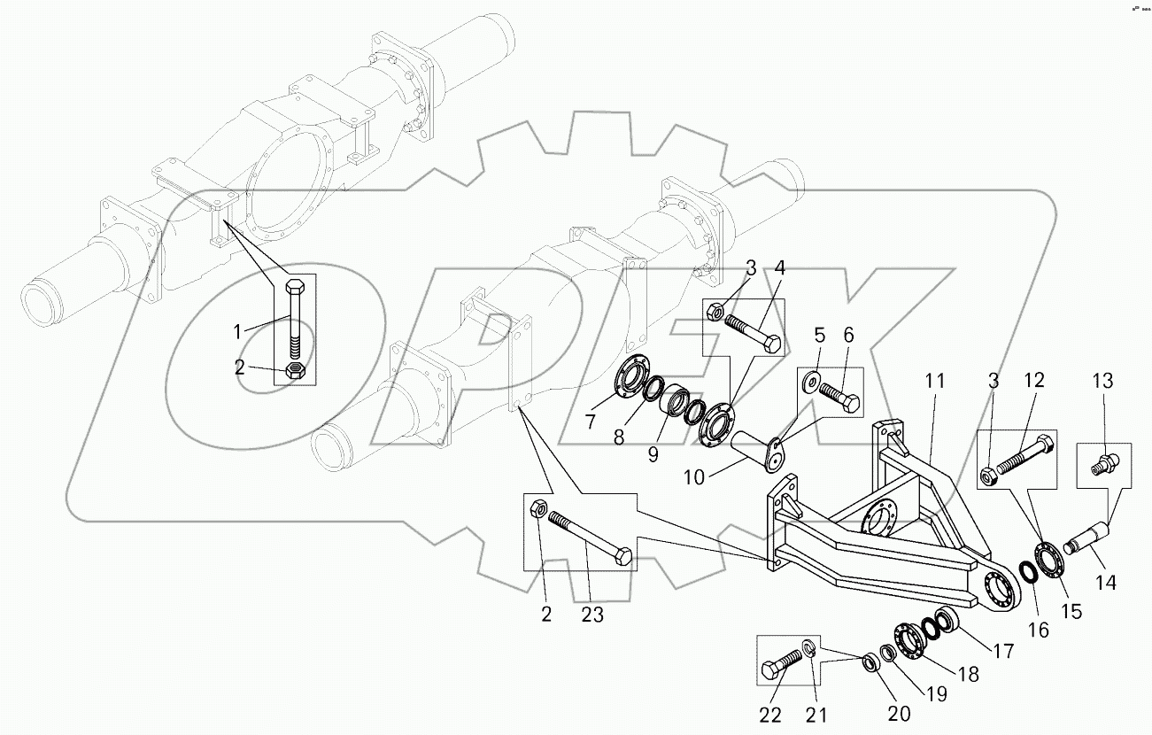  Установка подвески (7822-2900002);Mounting of suspension