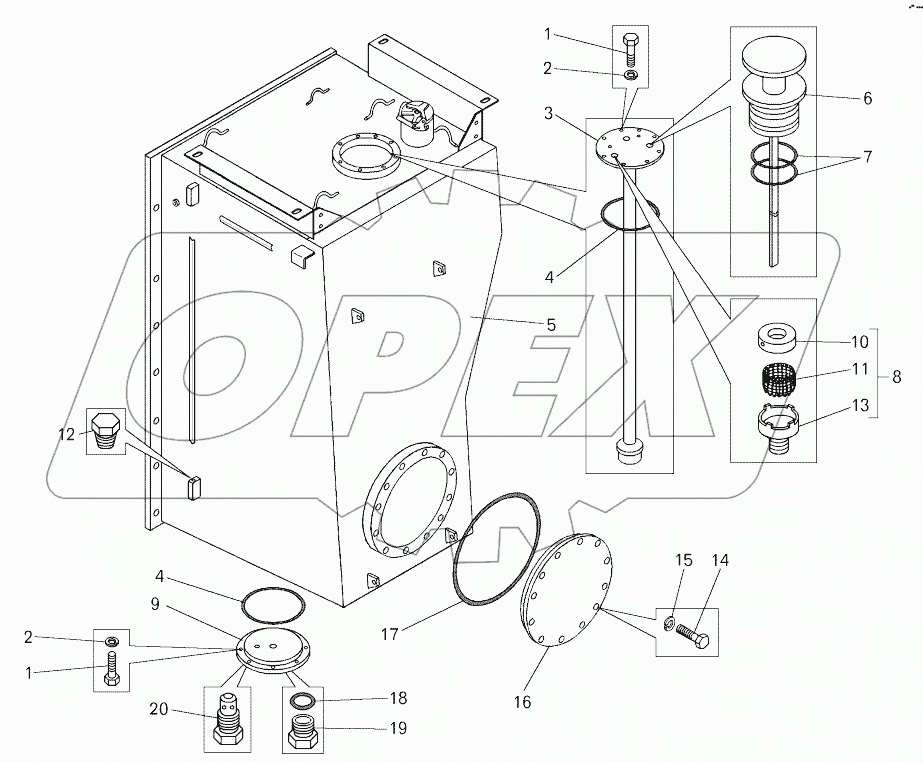  Топливный бак (7823-1101010);Fuel tank