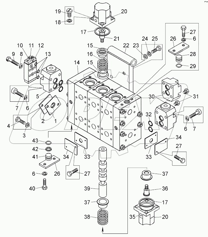  Гидрораспределитель (78231-4617010);Hydraulic distributor