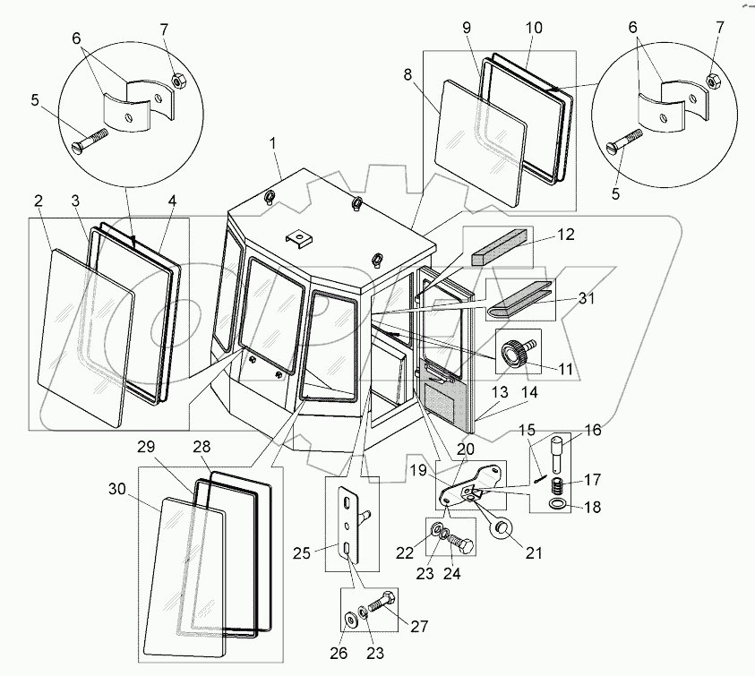  Кабина (78221-5000002);Cab