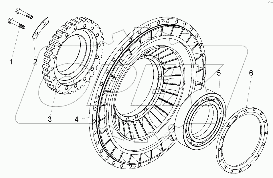  Колесо насоса (7548-1709030);Impeller
