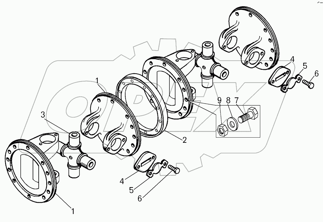  Муфта карданная (7823-2201140);Cardan coupling